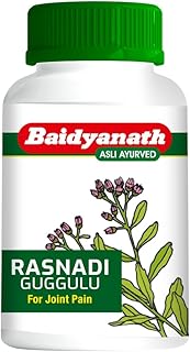 Baidyanath Rasnadi Guggulu - 80 Tablets | Ayurvedic Joint Wellness Tablets | Blend of Rasna, Giloy, Guggul, Sonth & Herbal Ingredients |