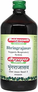 Baidyanath Asli Ayurved Bhringrajasava 450 ml Syrup |Made with Natural Ayurvedic Ingredients for Hair, Liver, Cough Health and Blood Purifer