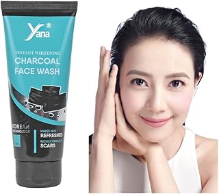 Yana Instant Brightening Activated Charcoal Face Wash Cleanser Glow for Clean Face Wash | Charcoal Facewash For Girls