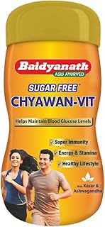 Baidyanath Chyawan Vit (Sugarfree Chyawanprash) | Boosts Immunity | Enhances Strength & Stamina in Adults | Fit for Diabetic - 500gm