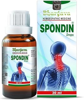 Bhargava Spondin Drop || Advanced Fast Neck Pain Relief || Effective Homeopathic Remedy for Numbness, Stiffness & Shoulder Pain || Homeopathic Medicine - 30ml By Curista Naturals®