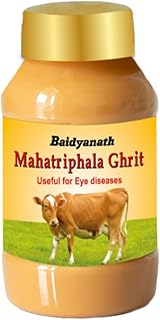 Baidyanath Mahatriphala Ghrita - 100g | Ayurvedic Eye Care Formula with Triphala | Vasak & Nilophar for Overall Eye Health and Wellness