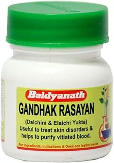 Baidyanath Asli Ayurved Gandhak Rasayan - 40 Tablets | Ayurvedic Skin Care
