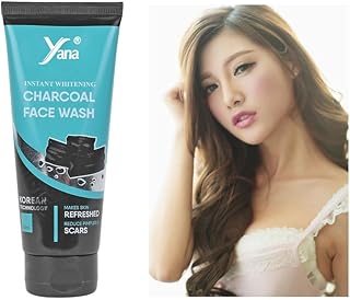 Yana Instant Brightening Activated Charcoal Face Wash Cleanser Glow for Clean Face Wash | Charcoal Facewash Oil Control