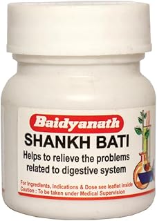Baidyanath Asli Ayurved Shankh Bati - 40 Tablets (Pack of 3) | Ayurvedic Digestive Support | Herbal Wellness Formula