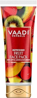 Vaadi Herbals Refreshing Fruit Pack with Apple Lemon and Cucumber, 120g