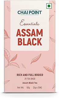 Chai Point Black Tea – 50 Tea Bags (Pack of 2) | Strong & Flavorful Assam Chai | 100% Natural Black Tea Bags
