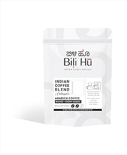 Bili Hu Coffees Roasters, Pour Over Grind Arabica Coffee Powder, Medium Light Roasted South Indian Estate Coffee (Pack of 1, 250 Gram)