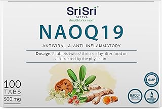 Sri Sri TATTVA Shuddhta ka Naam NAOQ19-Anti Viral|Immunity Booster|Treatment for Mild to Moderate Cases of viral Infection|Sore throat,Headache|200 Tabs|10 Strips x 10 Tabs 500mg (Pack of 2)