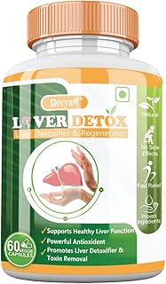 Divya Shree Liver Detox Capsule Helps In Fatty Liver | Helps in Better Liver Health | Promote Natural Liver Detoxification (60 Capsule)