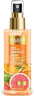 Vaadi Herbals Vitamin C Facial Toner| With Witch Hazel & Niacinamide | Skin Brightening, Hydrating & Anti-Ageing (250 ml)
