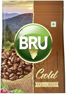 Bru Gold|Premium Freeze Dried Coffee|Experience Intense Coffee Taste|Aromatic Instant Coffee|200 Grams,Granule,Bag