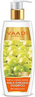 Vaadi Herbals Hairfall And Damage Control Amla Shikakai Shampoo, 350ml