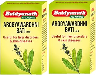Baidyanath Arogyawardhni Bati 40 tab| Ayurvedic Liver & Skin Tonic | Traditional Herbal Detox & Pitta Balancer | Pack of 2