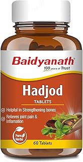 Baidyanath Hadjod Tablets | Supports Bone & Joint health-60 Tablets