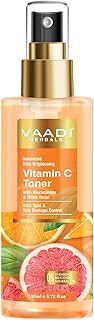 Vaadi Herbals Vitamin C Facial Toner| With Witch Hazel & Niacinamide | Skin Brightening, Hydrating & Anti-Ageing (110 ml)