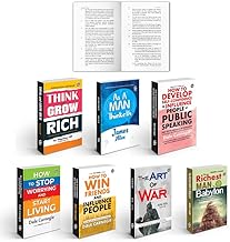 Think & Grow Rich, The Art of War, How to Win Friends & More - English Classic Novel, Confidence building book, Educatioanl book for kids | Combo of 7 Books