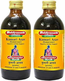 Baidyanath Asli Ayurved Kumari Asav (Kumaryasav) - 220 Ml (Pack Of 2) | Ayurvedic Herbal Tonic | Digestive Health & General Wellness | Natural Ingredient