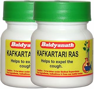 Baidyanath Asli Ayurved Kafkartari Ras | Helps to Expel the Cough - 40 Tab (Pack Of 2)