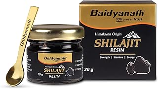 Baidyanath Himalayan Shilajit Resin 20g | Rich in Fulvic Acid|For Strength, Power & Stamina