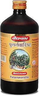 Baidyanath Punarnavarishta Tonic - An Ayurvedic Formulation Helpful In Liver & Kidney Disorders, Body Pains, Skin Diseases, (450 ml)