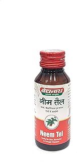 Baidyanath Asli Ayurved Jhansi Neem Tel (Neem Oil) 50Ml, Useful In Skin, Bacterial & Fungel Infection, 100% Ayurvedic, Pack of 1