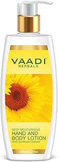 VAADI HERBALS Hand and Body Lotion with Sunflower Extract, 350g (8906049912729)