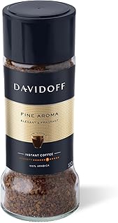 Davidoff Fine Aroma Instant Coffee 7/12 Intensity - 100% Arabica, 3.53 oz 100g, Granule, Glass Bottle