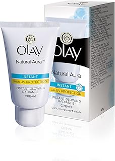 Olay Cream Natural Aura Vitamin B3, Pro B5, E With Uv Protection,40 Gm