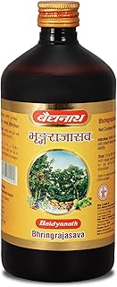 Baidyanath Bhringrajasava, Syrup (450 Ml) | Helps To Manage Common Cold, Cough & Premature Greying Of Hair | Maintains Overall Wellbeing (Pack Of 1)
