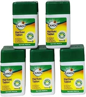 Zandu Haritaki(harde) Tablet 40(Pack of 5) Free malshuddhi sample