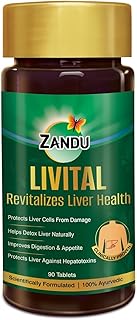 Zandu Livital Liver Tablets – Clinically Proven for Liver Detox & Health Support in 2 Months | 90 Tabs | Ayurvedic Formula with Bhringaraj & Guduchi | 100% Ayurvedic Ingredients