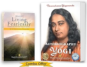 Living Fearlessly + Autobiography of a Yogi in English (Pocket book) Yogoda Combo books by Paramahansa Yogananda