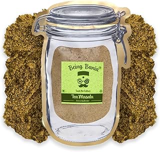 Being Bania Premium Tea Masala - 100% Natural Ingredients | 100g in Pouch | 7 Spices | No Preservatives | Immunity Booster | Helps in Cold & Cough | Indian Chai Masala Powder