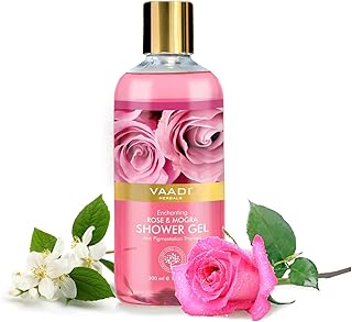Vaadi Herbals Shower Gel, Enchanting Rose and Mogra, 300ml