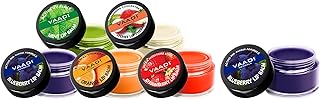 VAADI HERBALS Assorted Lip Balms, 10g (Pack of 5) 100% Natural Lip Balms| For Dry & Chapped Lips | 24hr Hydration | & Lip Balm, Blueberry, 10g