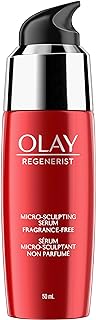 Olay Regenerist Micro-Sculpting Serum with Hyaluronic Acid, Fragrance-Free Face Moisturizer 1.7 Fl Oz