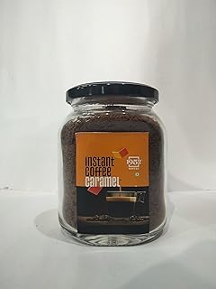 1952 Caramel Instant Coffee Powder 100 G | Arabica, Freeze-dried, Flavoured coffee | No Added Sugar | Makes 50 Cups 100 G, Jar