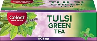 Celest Tulsi Green Tea - 100 Bags | Indian Tulsi Green Tea Bags