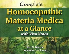 Complete Homoeopathic Materia Medica at a Glance with Viva Note