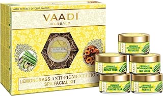 Vaadi Herbals Lemongrass Anti Pigmentation Spa Facial Kit With Cedarwood Extract, 270G