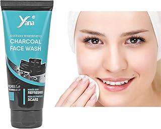 Yana Instant Brightening Activated Charcoal Korean Facewash Cleanser | Charcoal Facewash For Oil Control