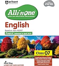 Arihant All in One English Class 7 for CBSE Exam 2025-26 | Based on the latest NCERT | Mind Map in Each Chapter | All types of Questions, MCQs, and Sample Question Papers