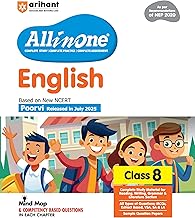 Arihant All in One English Class 8 Book 2025 | NCERT Textbook Based Poorvi | As per NEP 2020 | Complete Study, Grammar, Literature & Writing with Mind Maps, Competency Based Questions & Sample Papers | English Medium