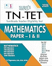 SURA`S TNTET MATHEMATICS Paper - I and II Exam Book Guide in English Medium and Previous Years Original Question Papers with Answers 2026