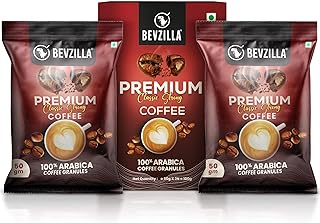 Bevzilla 100 Grams (50 Gm X 2 Bags) Premium Classic Strong Coffee Powder | Make 50 Cups| Best for Espresso, Latte & Cappucino| Enjoy Hot & Cold Coffee