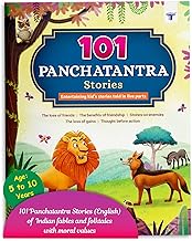 101 Panchatantra Stories in English for Children ( Colourful Illustrated ) | Bedtime Short Story Book for Kids | Panchtantra Classic Tales for 3 to 10 Years Old | Traditional Moral Stories