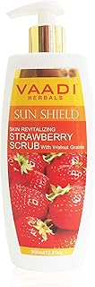 Vaadi Herbals Strawberry Scrub Lotion with Walnut Grains, 350g