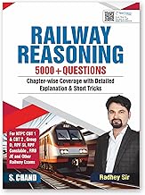 Railway Reasoning Exam Book 2025 | 5000+ Questions | Chapterwise Coverage, Detailed Explanations & Short Tricks - For NTPC CBT 1 & 2, Group D, RPF SI, RPF Constable, RRB JE And Other Indian Railway Exams | In English