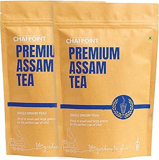 Chai Point Premium Assam Tea - 400g (Pack of 2) | Single-Origin Black Tea | Vacuum Packed for Freshness | Premium Chai Patti | Loose Leaf Chai